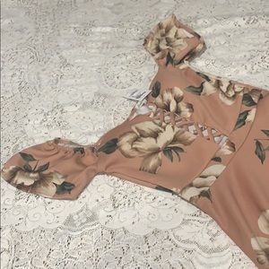 Off the shoulder floral dress